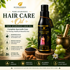 Rudrashree Ayurvedic Hair Oil – Authentic Ayurvedic Taila Paka (Sirpak) Process with 21+ Herbs