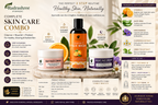 Rudrashree Ayurvedic Complete Skin Care Combo – Vitamin C Face Wash, Day Face Cream & Night Face Cream for Healthy, Glowing Skin
