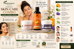 Rudrashree Ayurvedic Complete Skin Care Combo – Vitamin C Face Wash, Day Face Cream & Night Face Cream for Healthy, Glowing Skin