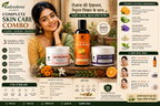 Rudrashree Ayurvedic Complete Skin Care Combo – Vitamin C Face Wash, Day Face Cream & Night Face Cream for Healthy, Glowing Skin