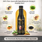 Rudrashree Ayurvedic Hair Oil & Shampoo Combo – Hair Fall Control, Hair Growth & Deep Scalp Nourishment